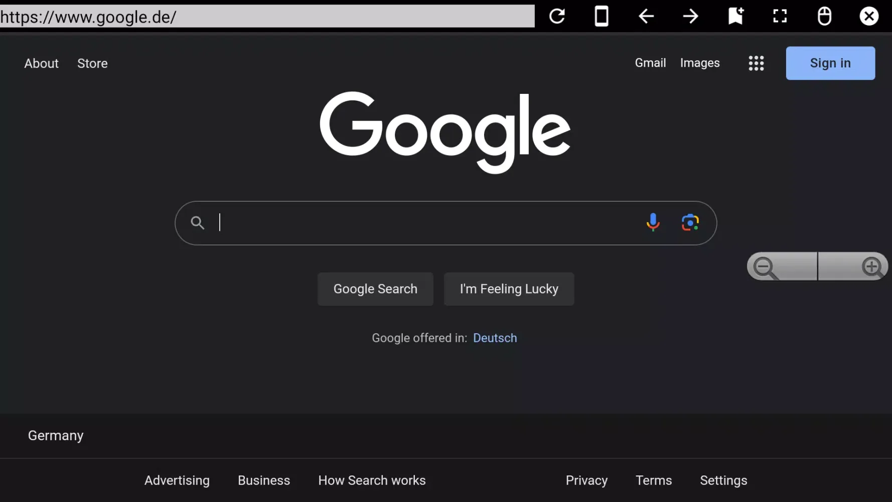 Capturas de pantalla de Internet Web Browser
