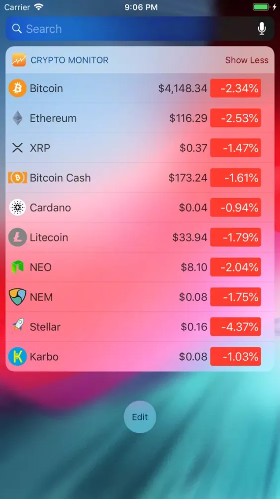 Crypto monitor應用截圖