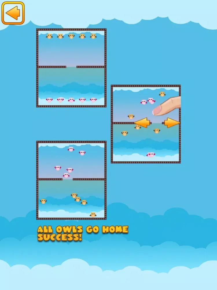 Tangkapan layar All Owls Go Home iPad 