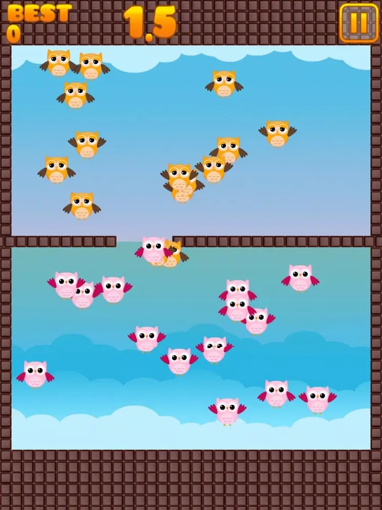 Tangkapan layar All Owls Go Home iPad 