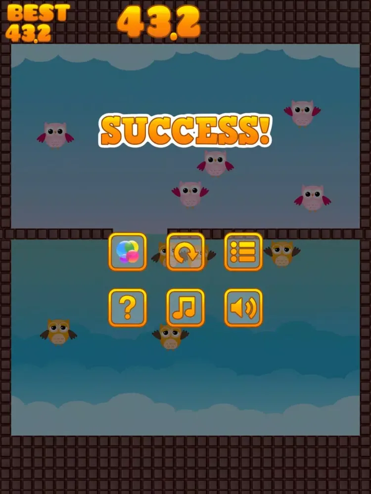 Tangkapan layar All Owls Go Home iPad 