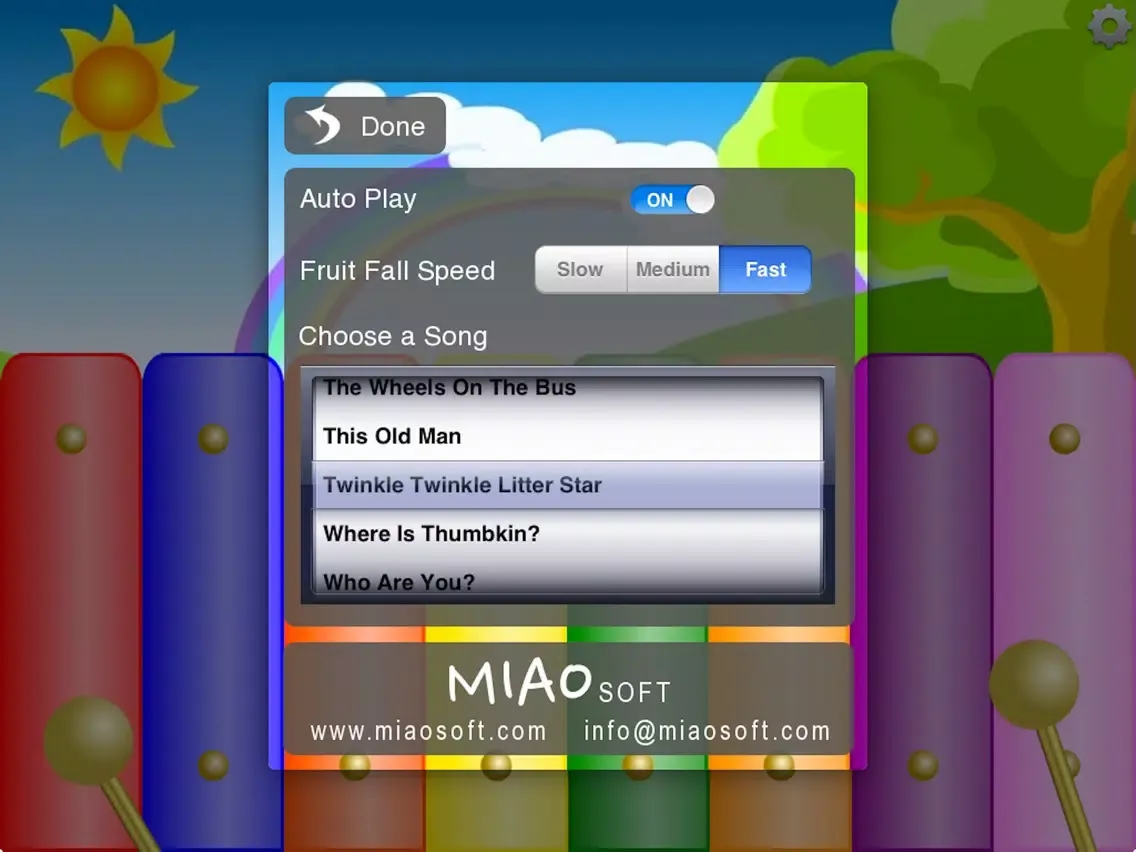 Zrzuty ekranu Kids Fruit Xylophone iPad 