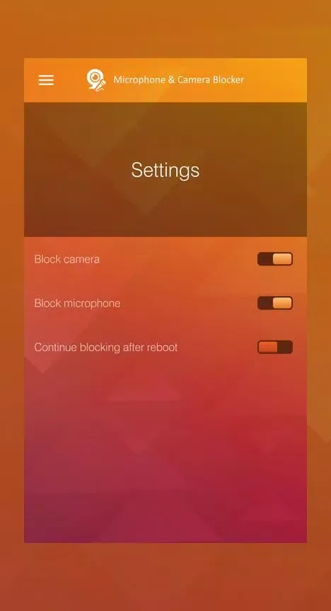 Captures d'écran de Microphone & Camera Blocker