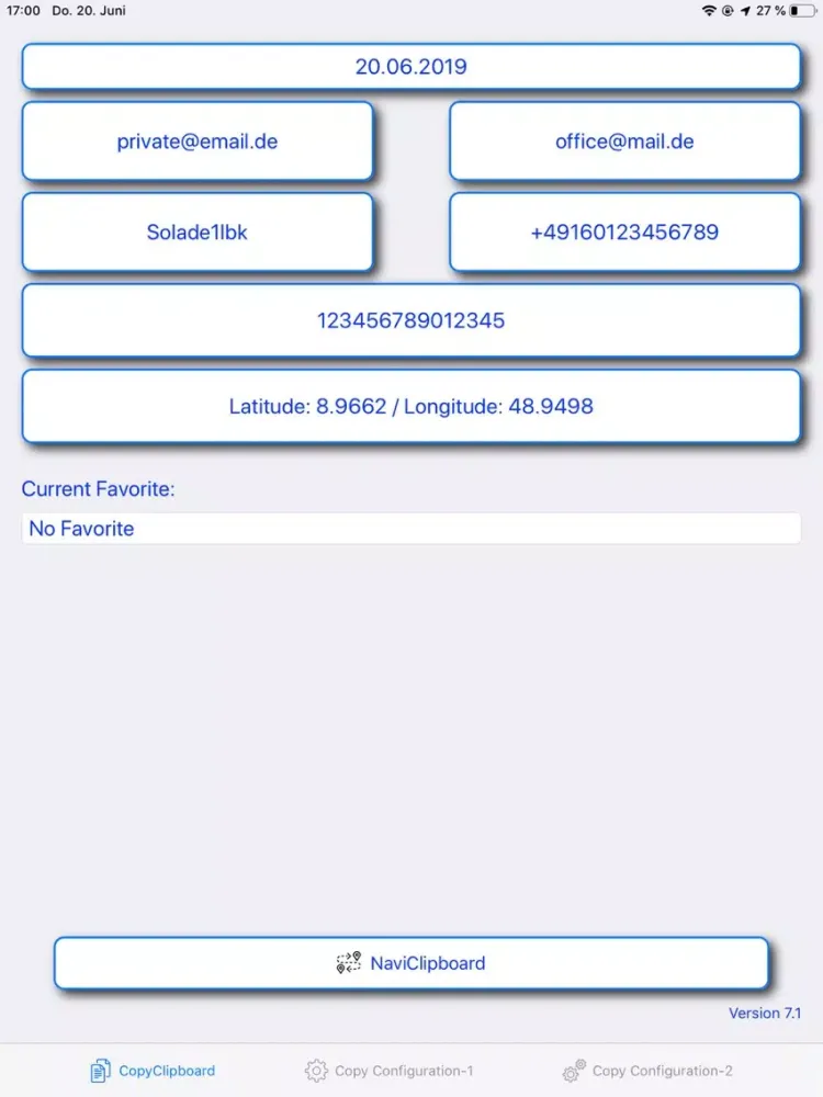MultiClipboard iPad  স্ক্রিনশট