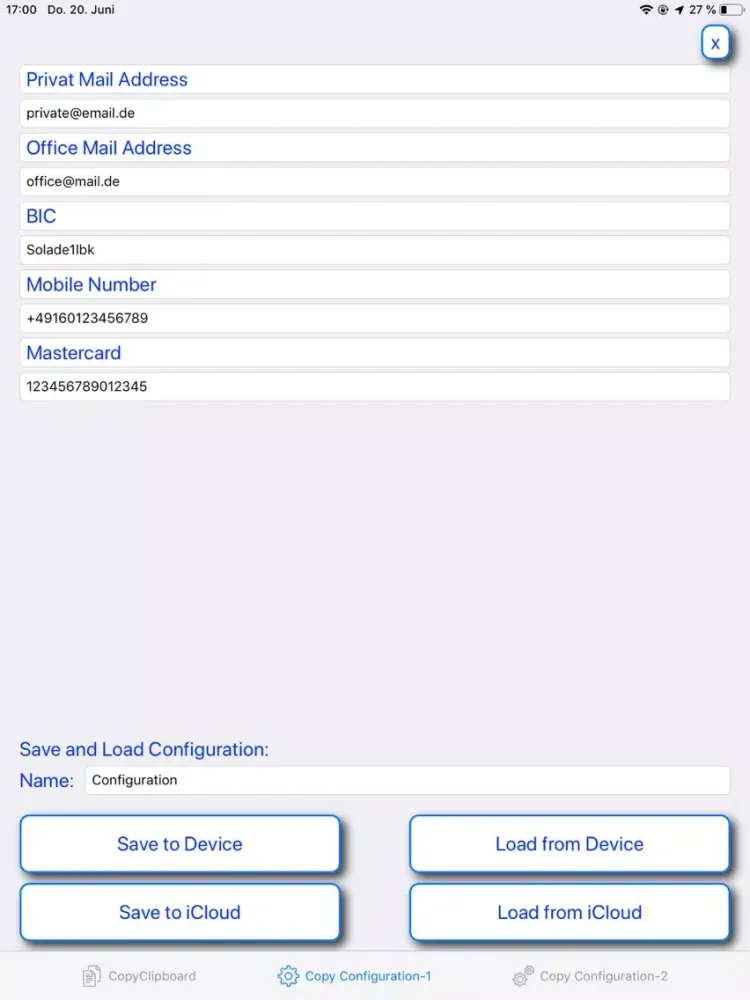 MultiClipboard iPad  স্ক্রিনশট