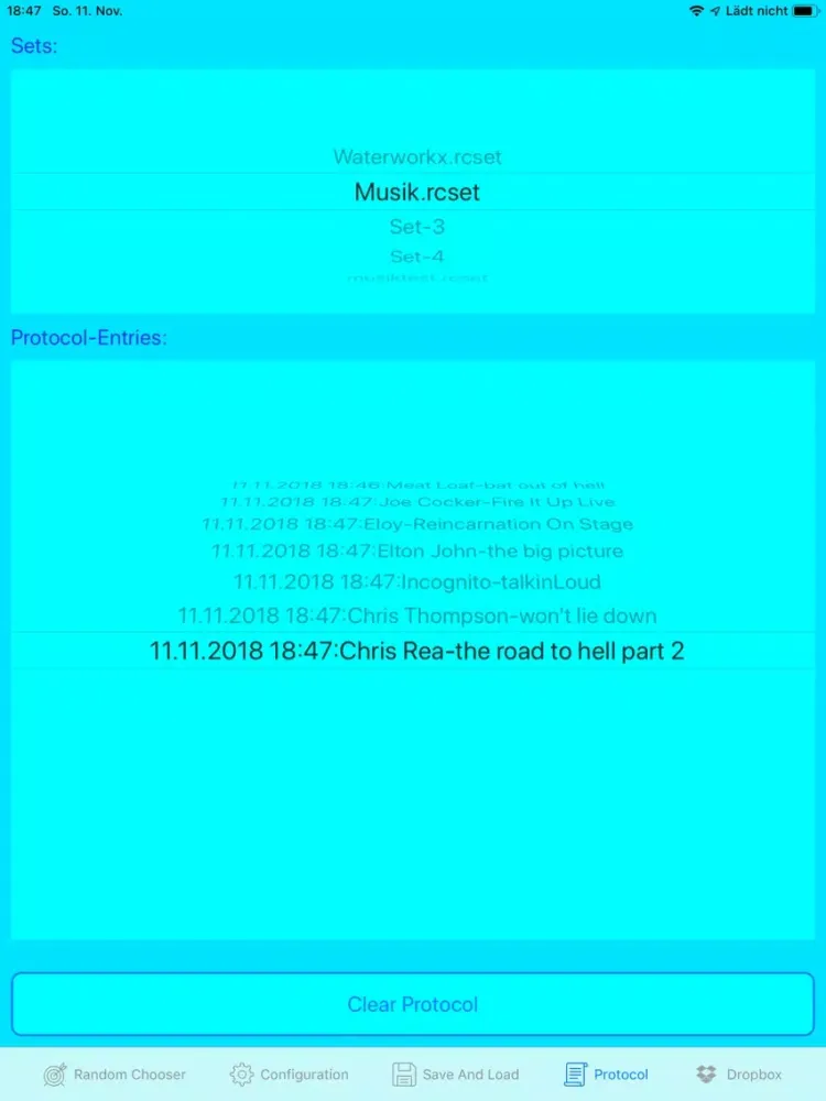 Скриншоты RandomChooser iPad 