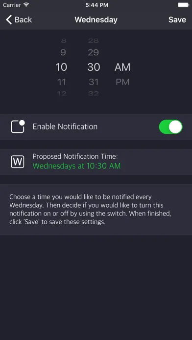 Capturas de pantalla de QuietTime