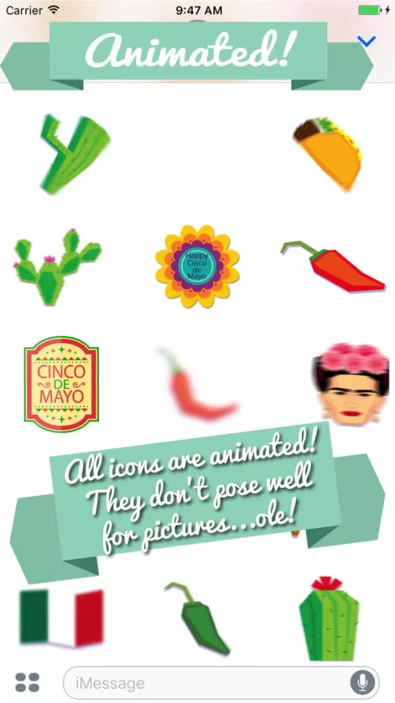 Cinco de Mayo Animated Stickers スクリーンショット