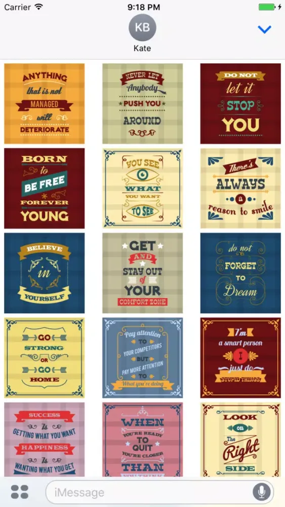 ภาพหน้าจอของ Animated Motivational Cards