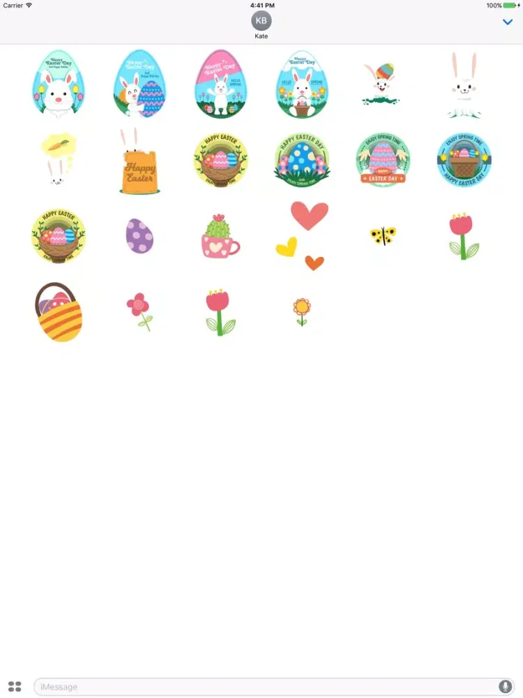 Fun Easter Sticker Pack iPad  Screenshots