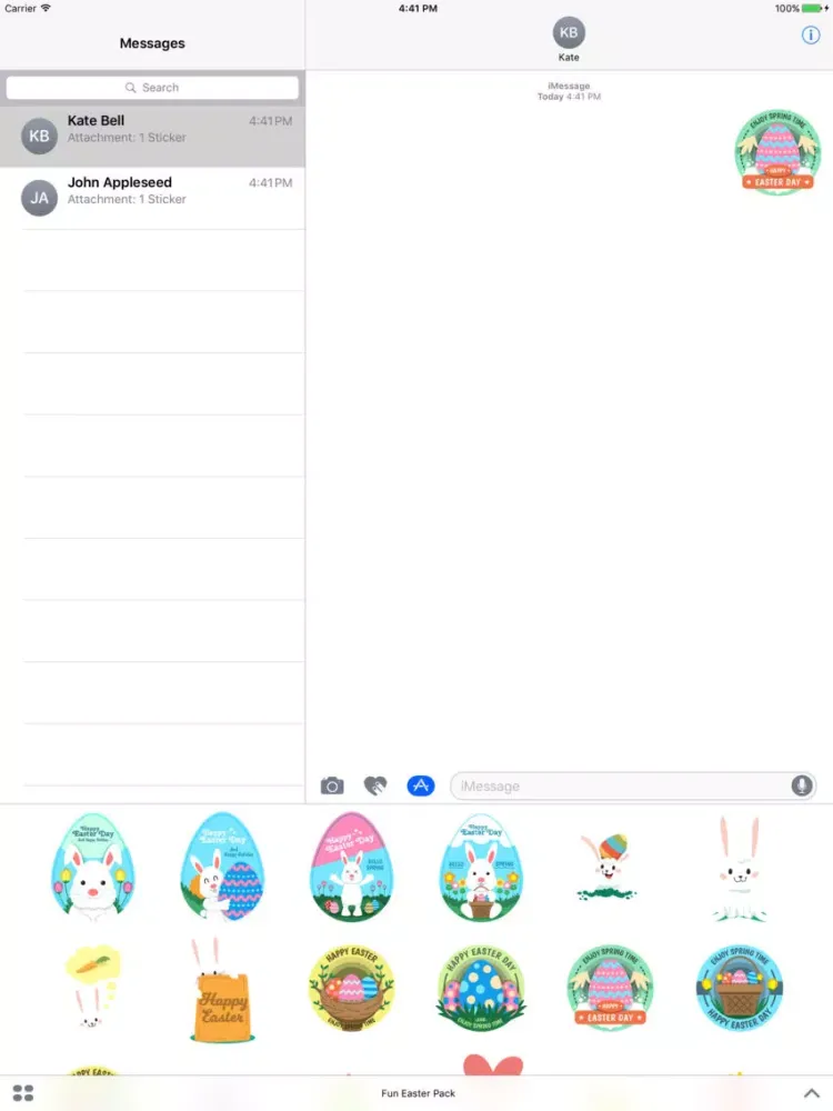 Fun Easter Sticker Pack iPad  Screenshots