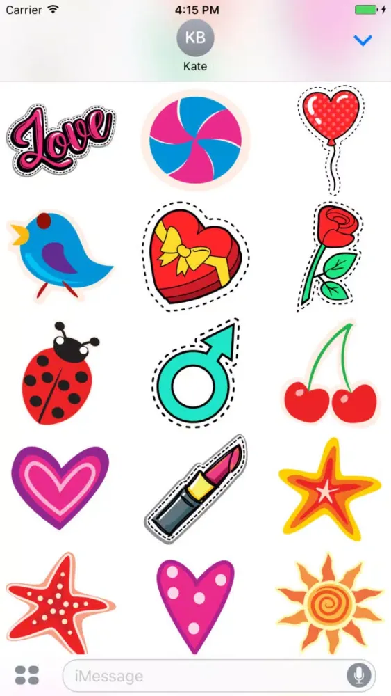 Captures d'écran de Girl Power Sticker Set
