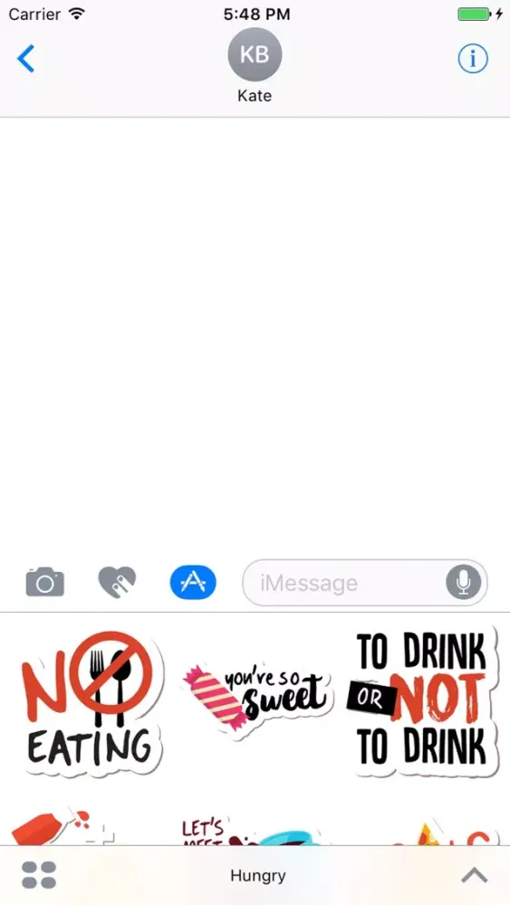 Capturas de pantalla de Hungry Sticker Pack for Messaging