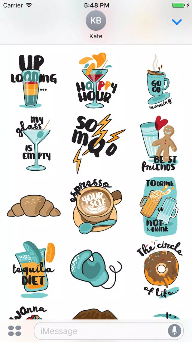 ภาพหน้าจอของ Hungry Sticker Pack for Messaging