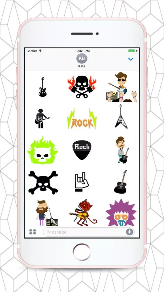 RockFest Sticker Pack for Messaging应用截图