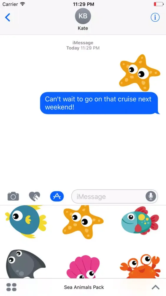 تصاویر Sea Animals Sticker Pack for Messaging