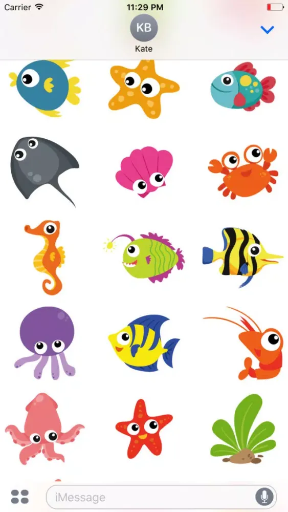 تصاویر Sea Animals Sticker Pack for Messaging