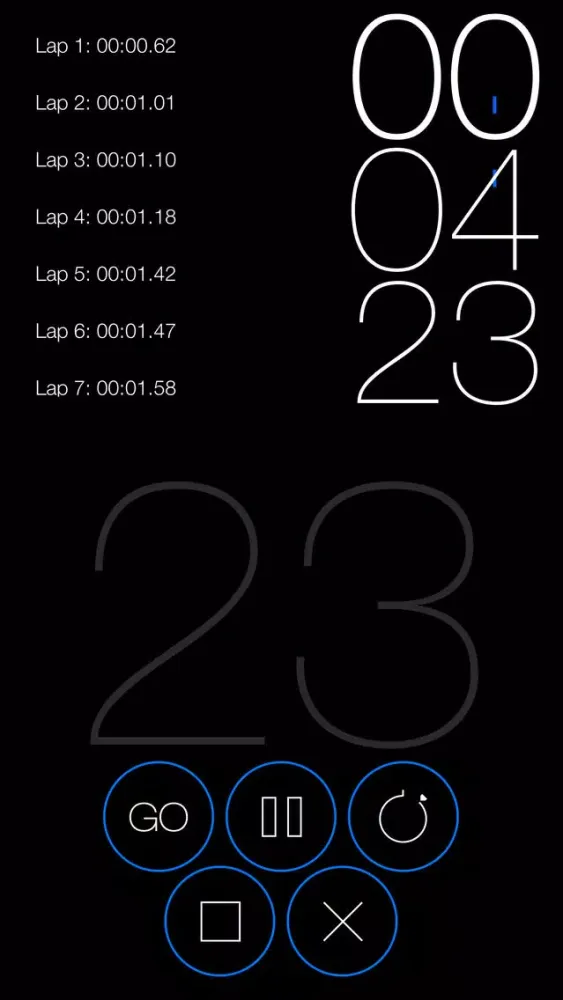 Скриншоты BePro Stopwatch