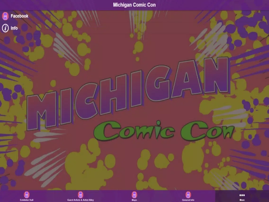 Michigan Comic Con iPad  स्क्रीनशॉट