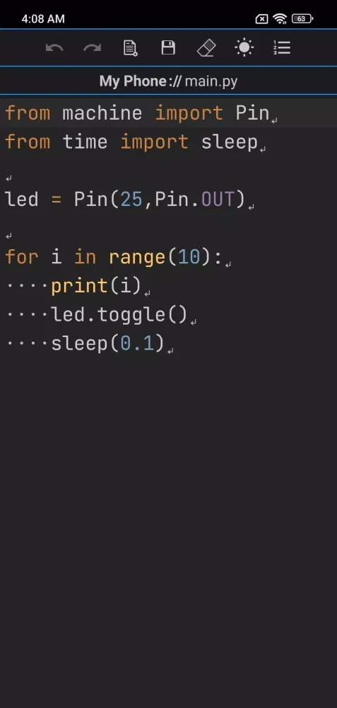 Micro REPL Screenshots