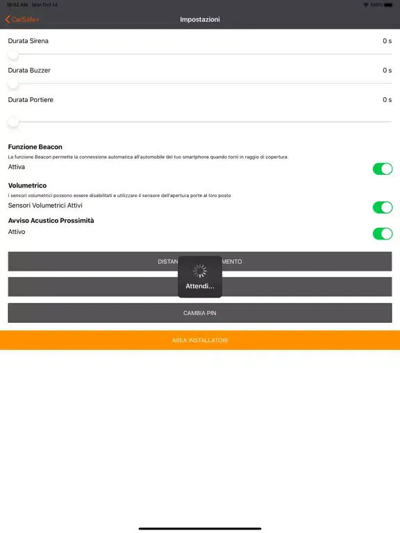 ภาพหน้าจอของ CarSafe+ iPad 