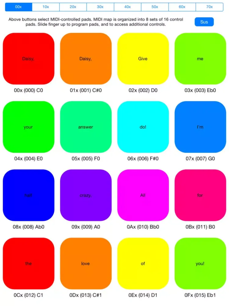 Скриншоты Midi TTS iPad 
