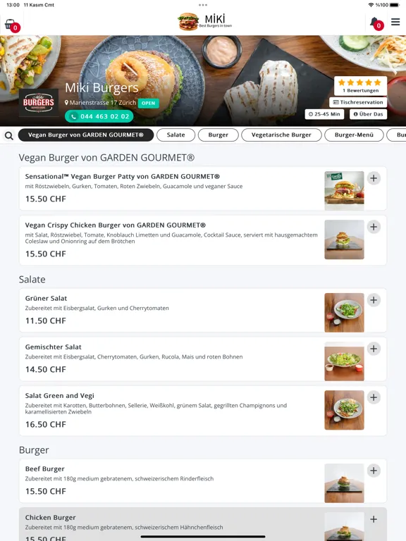 Capturas de pantalla de Miki Burgers iPad 