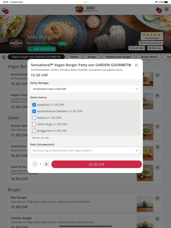 Capturas de pantalla de Miki Burgers iPad 