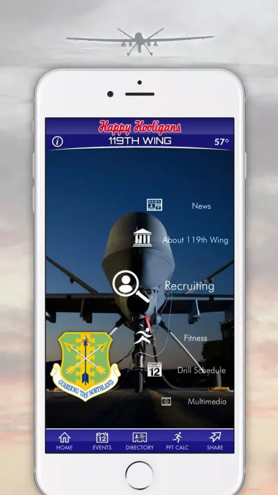 Capturas de pantalla de 119th Wing, ND Air Guard