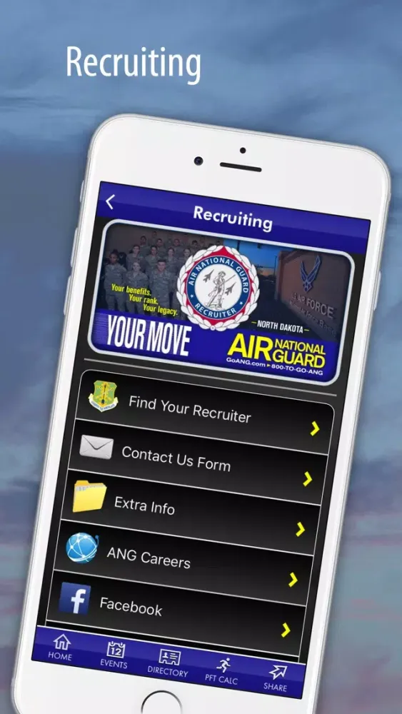 Capturas de pantalla de 119th Wing, ND Air Guard