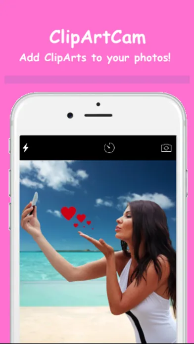 Captures d'écran de ClipArtCam - Add Clipart to your photos