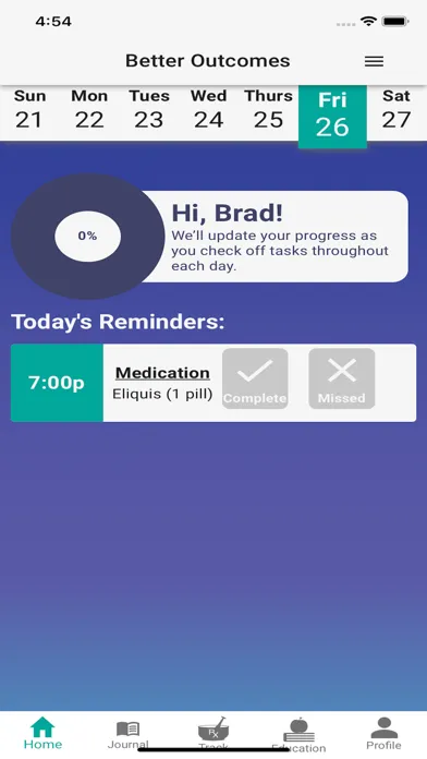 Captures d'écran de DHA Medication Adherence