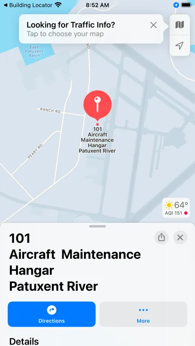 NAVAIR Building Locator應用截圖