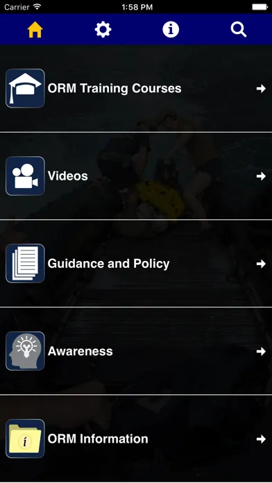 Capturas de pantalla de Operational Risk Management