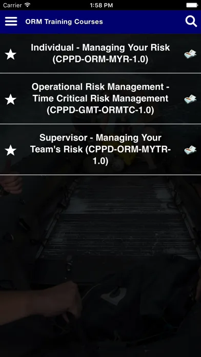 Capturas de pantalla de Operational Risk Management