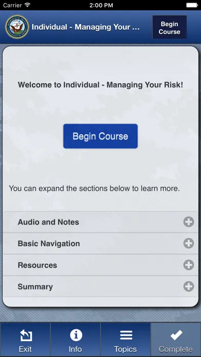 Capturas de pantalla de Operational Risk Management