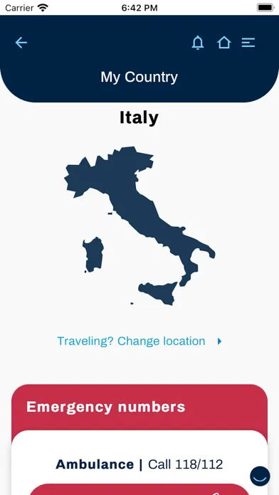 Zrzuty ekranu MyCare Overseas™
