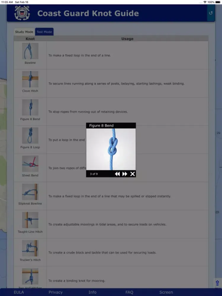 Capturas de pantalla de USCG Knot Guide iPad 