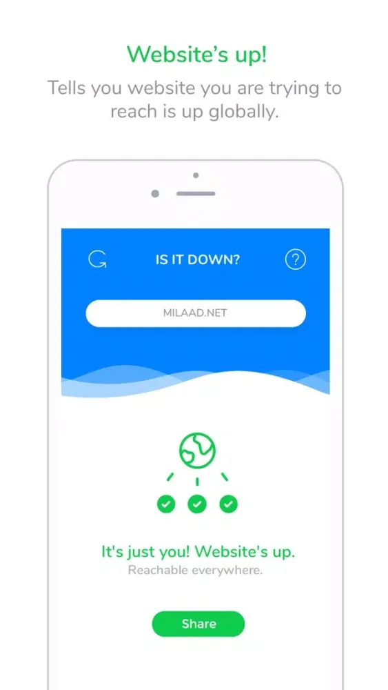 Down Check - Website down for everyone or just me? スクリーンショット