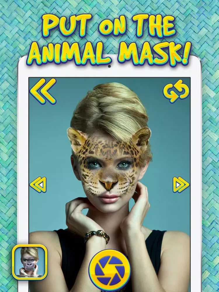 Capturas de tela do Animal Head Photo Effects – Cool Face Swap Montage Maker with Funny Stickers iPad 