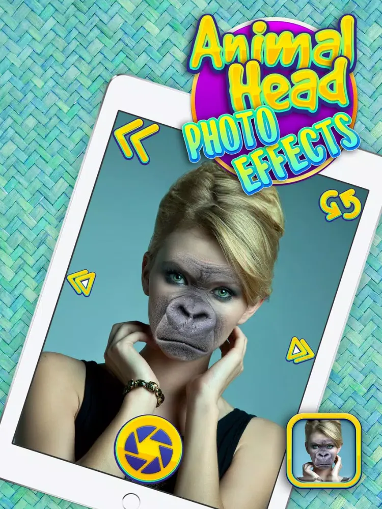 Capturas de tela do Animal Head Photo Effects – Cool Face Swap Montage Maker with Funny Stickers iPad 