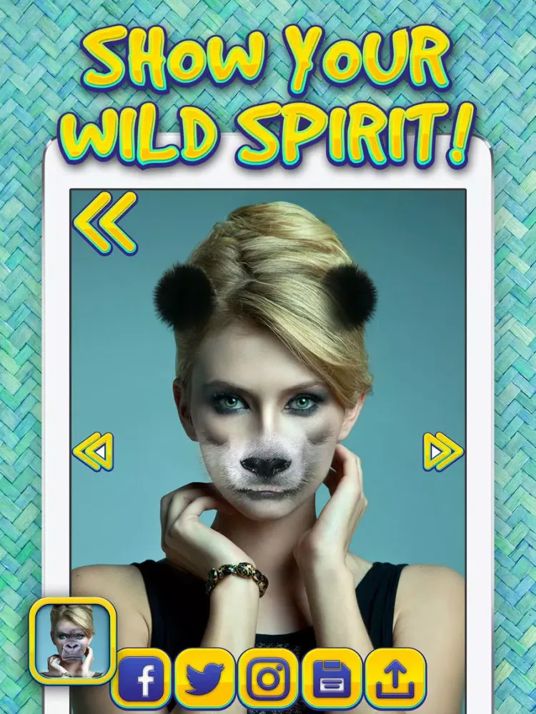 Capturas de tela do Animal Head Photo Effects – Cool Face Swap Montage Maker with Funny Stickers iPad 