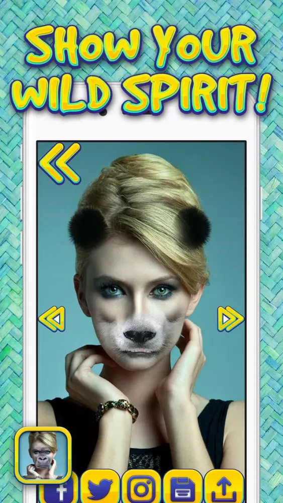 Capturas de tela do Animal Head Photo Effects – Cool Face Swap Montage Maker with Funny Stickers