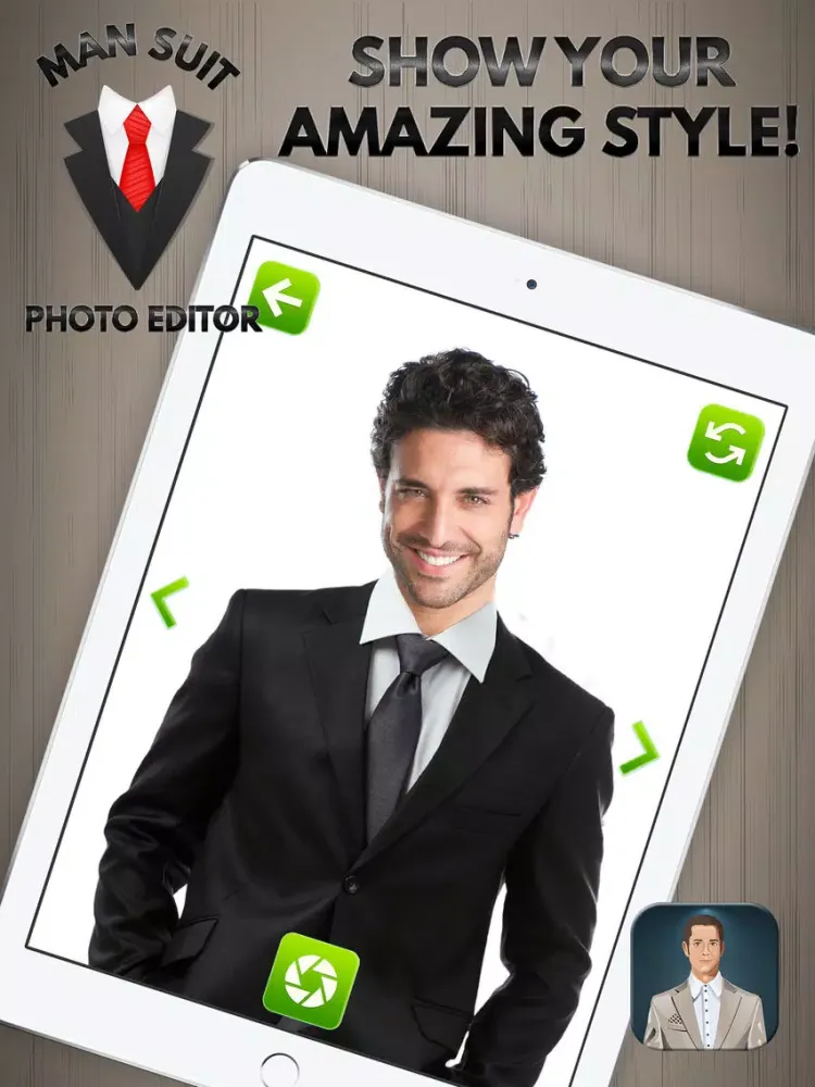 Man Suit Photo Editor – Fashion Dress Up Game & Montage Maker for Stylish Boy.s and Men iPad 應用截圖