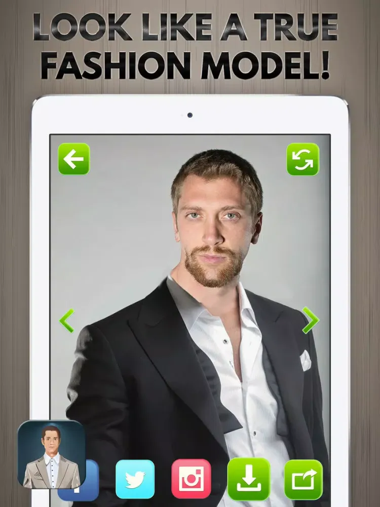 Man Suit Photo Editor – Fashion Dress Up Game & Montage Maker for Stylish Boy.s and Men iPad 應用截圖