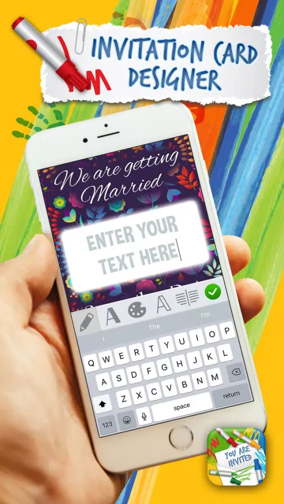 Invitation Cards Designer – Create e-Card Invitations for Birthday, Party & Wedding.s Screenshots