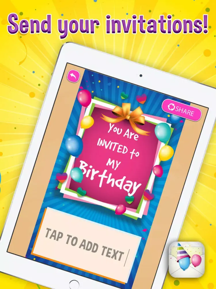 Скриншоты Party Invitation Cards iPad 