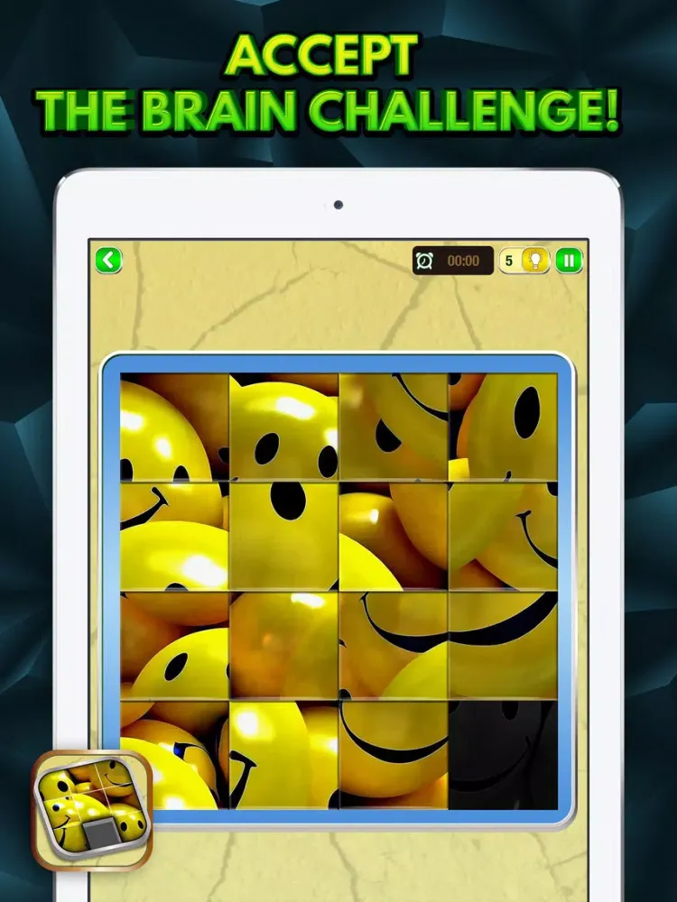 Tangkapan skrin 3D Sliding Puzzle Game for Kids and Adults iPad 