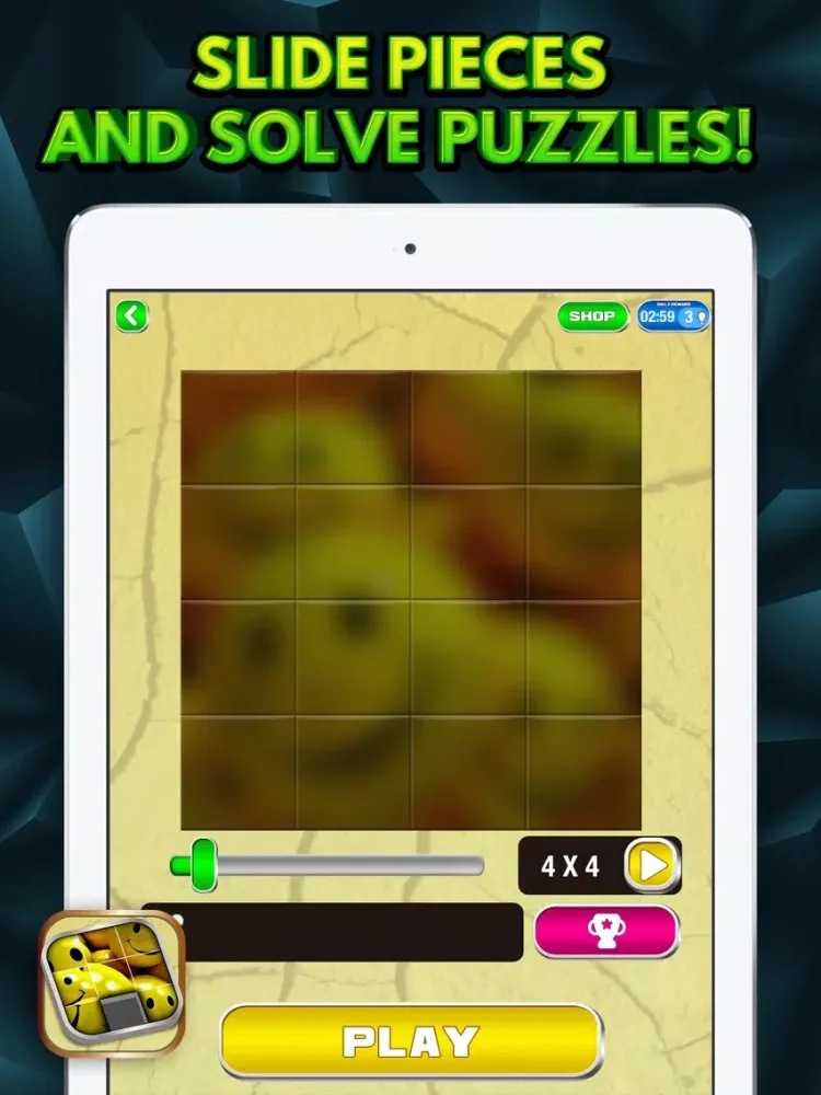 Tangkapan skrin 3D Sliding Puzzle Game for Kids and Adults iPad 