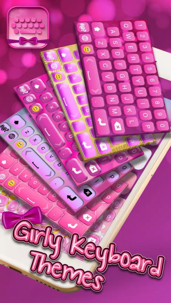 Girly Keyboard Themes Screenshots